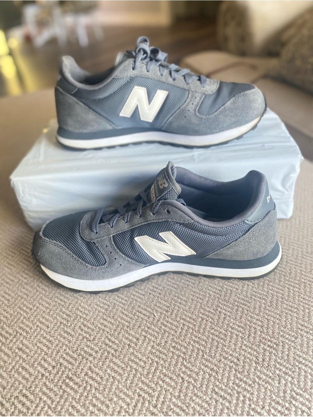 New Balance Gray and White Women's Running Sneakers